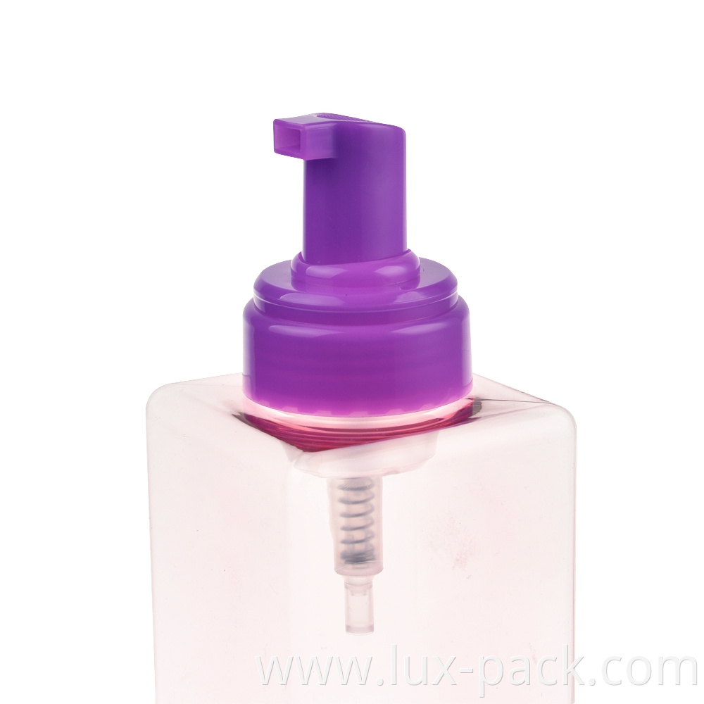 Soap bottle foam nozzle colored plastic pump head foam lotion pump